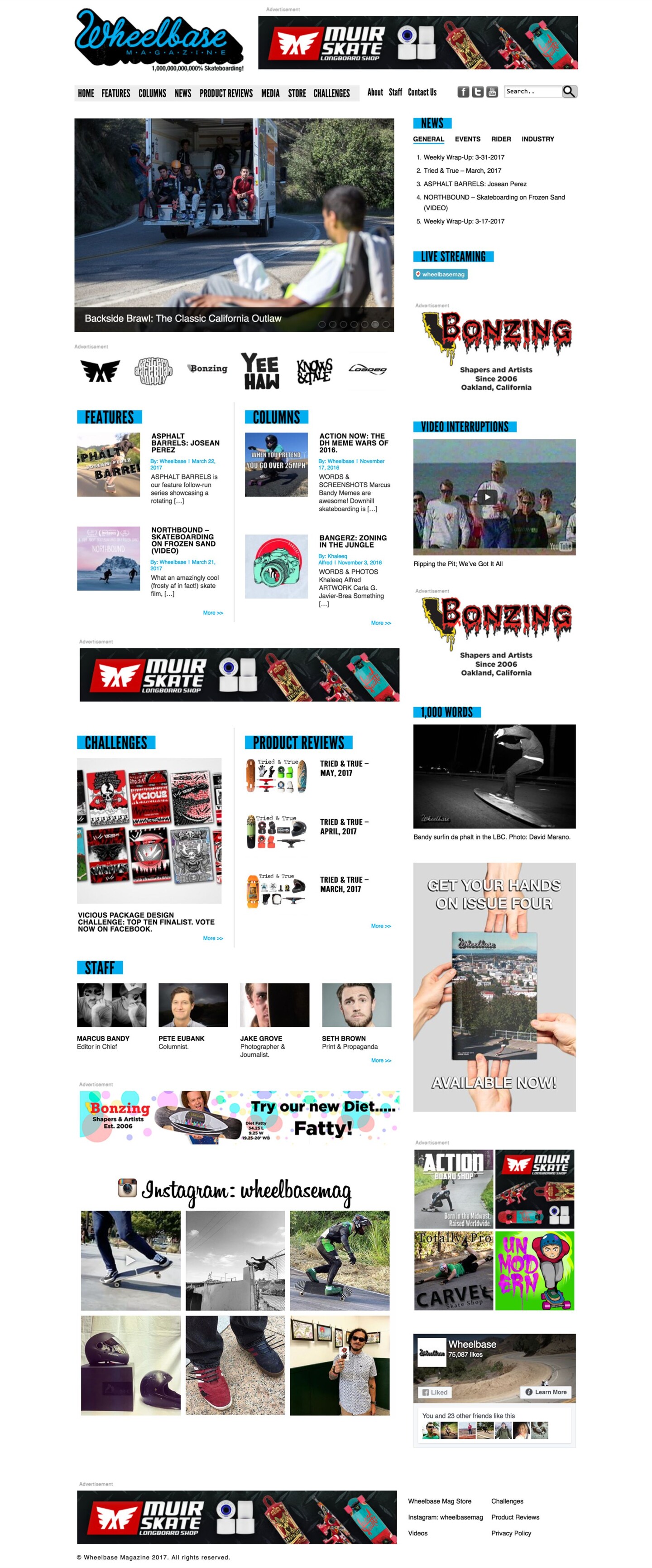 Wheelbase Magazine Homepage Desktop