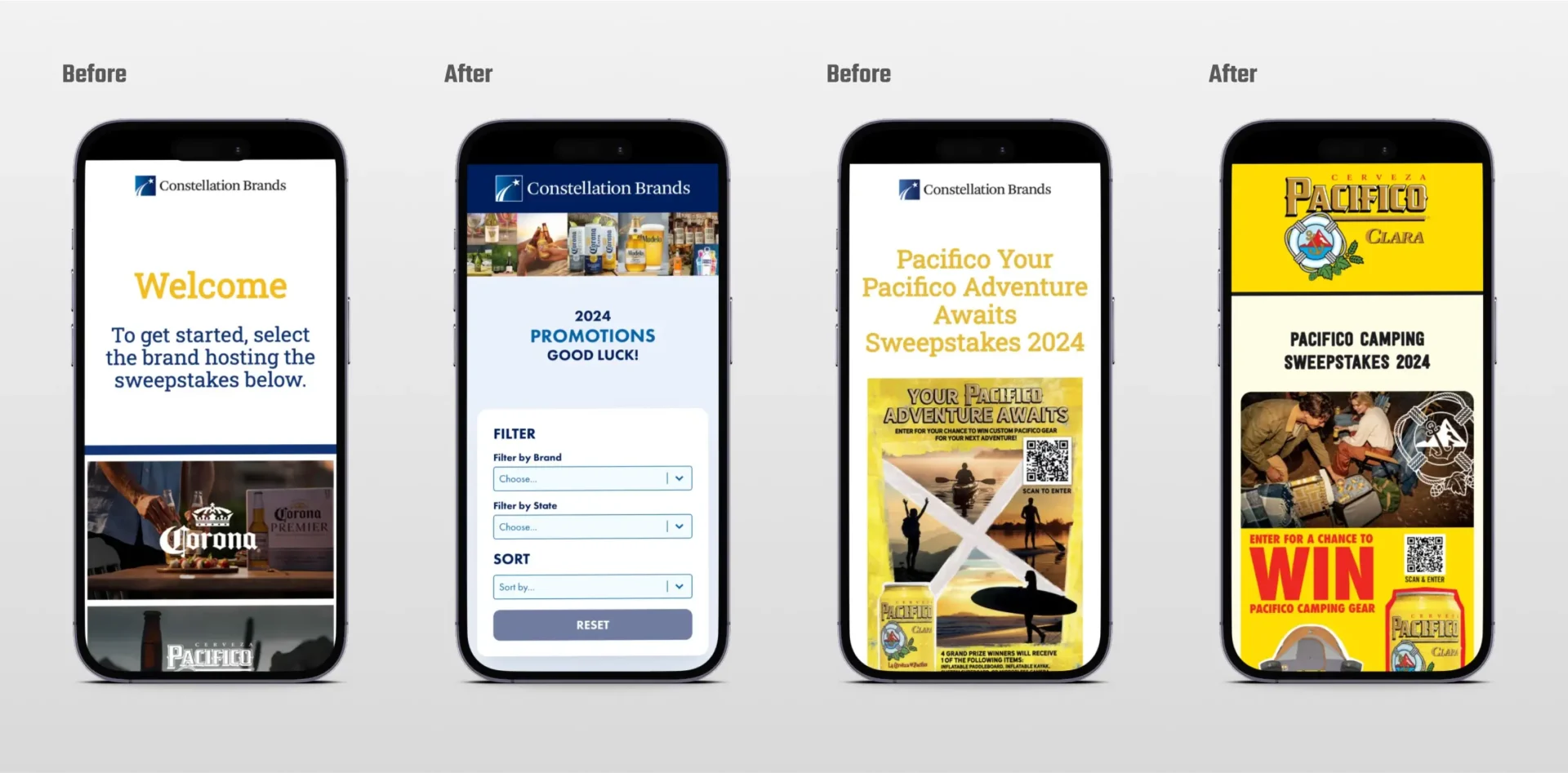 Mobile CBI Form Fill Before and After screenshots