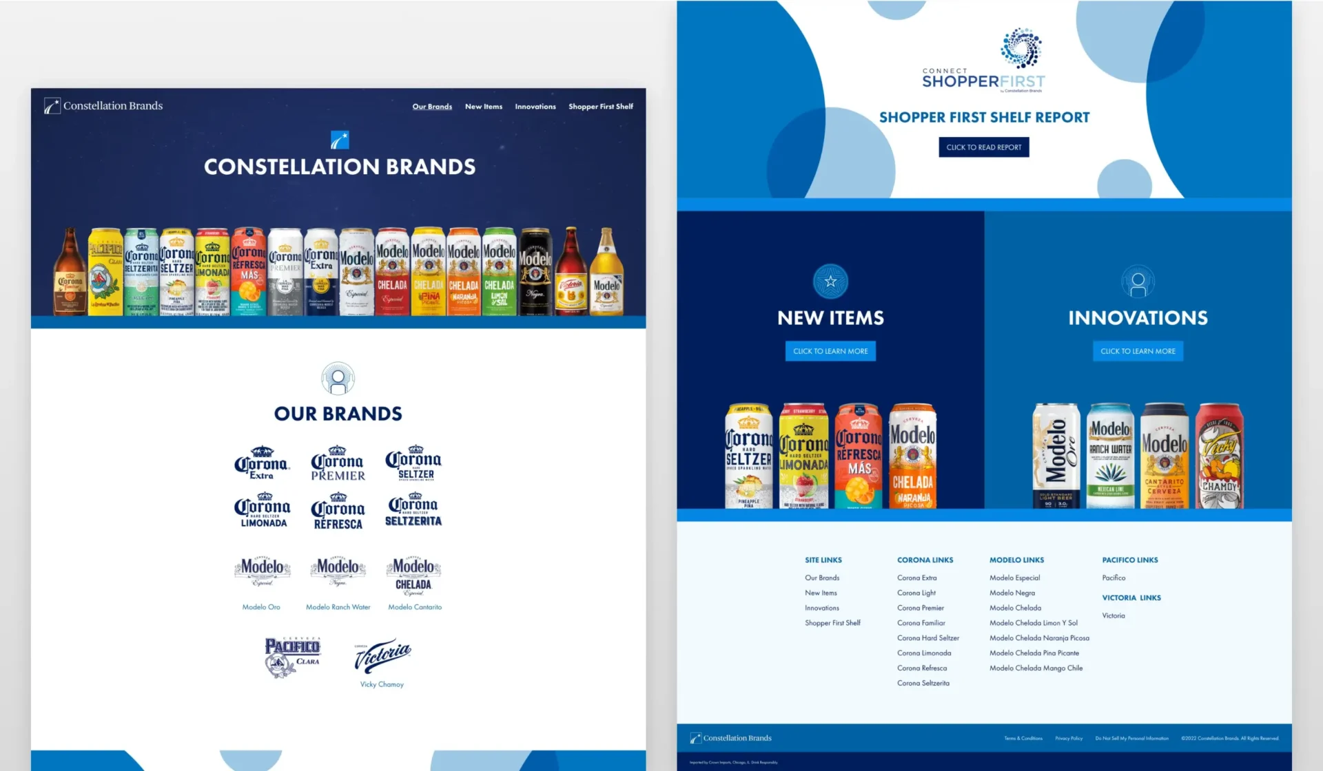 CBI NACS Website homepage