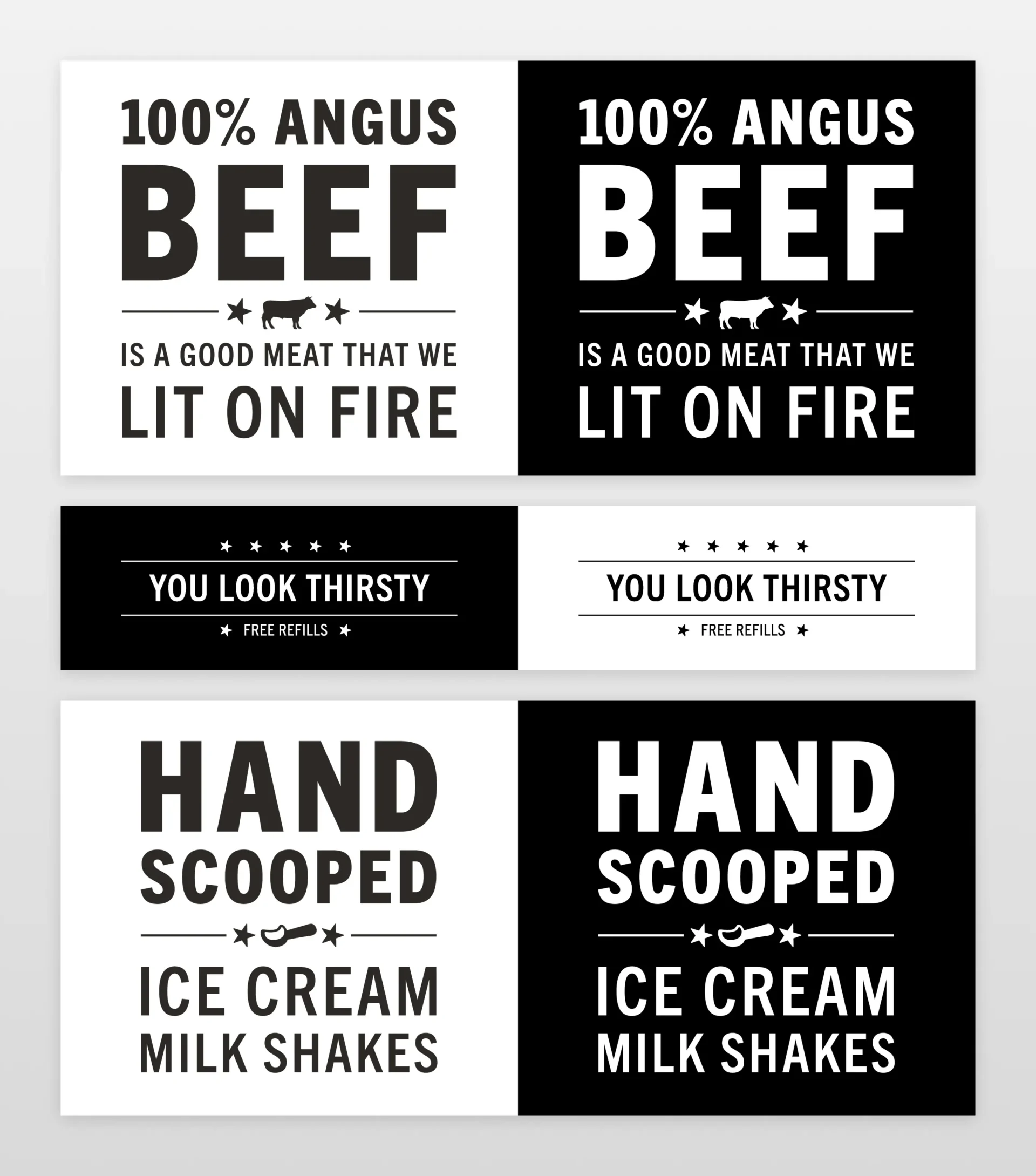 Carl's Jr. in-store signage