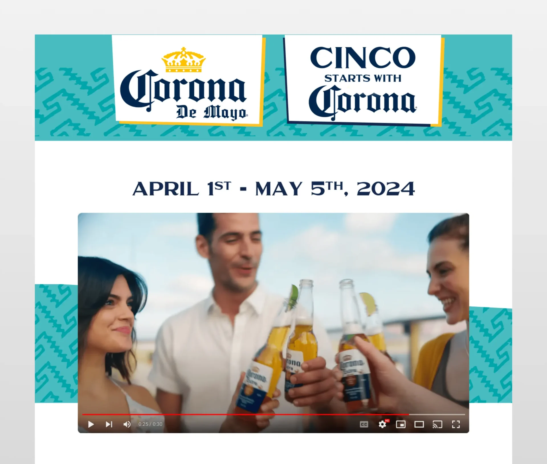 Corona USA Cinco de Mayo hero with video
