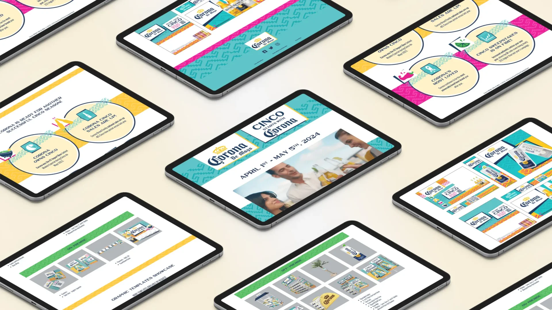 Corona USA Cinco de Mayo tablet view