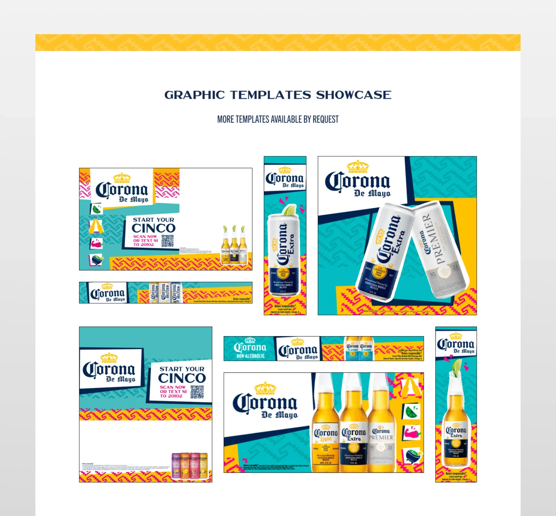 Corona USA Cinco de Mayo graphic templates