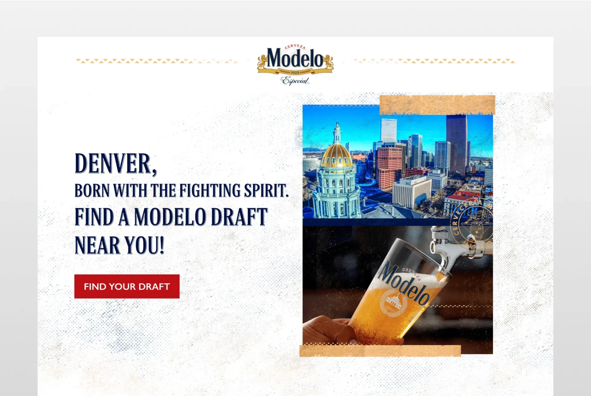 Modelo USA Denver Colorado Find you draft hero