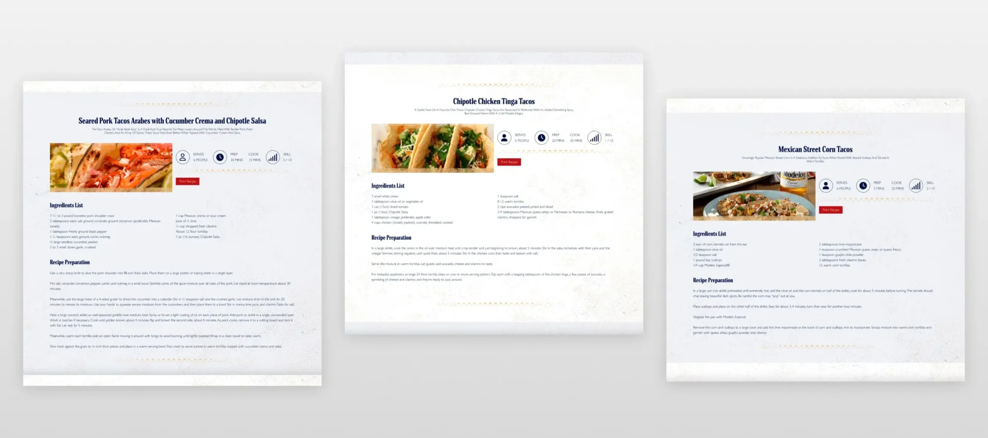 Modelo USA taco recipes body