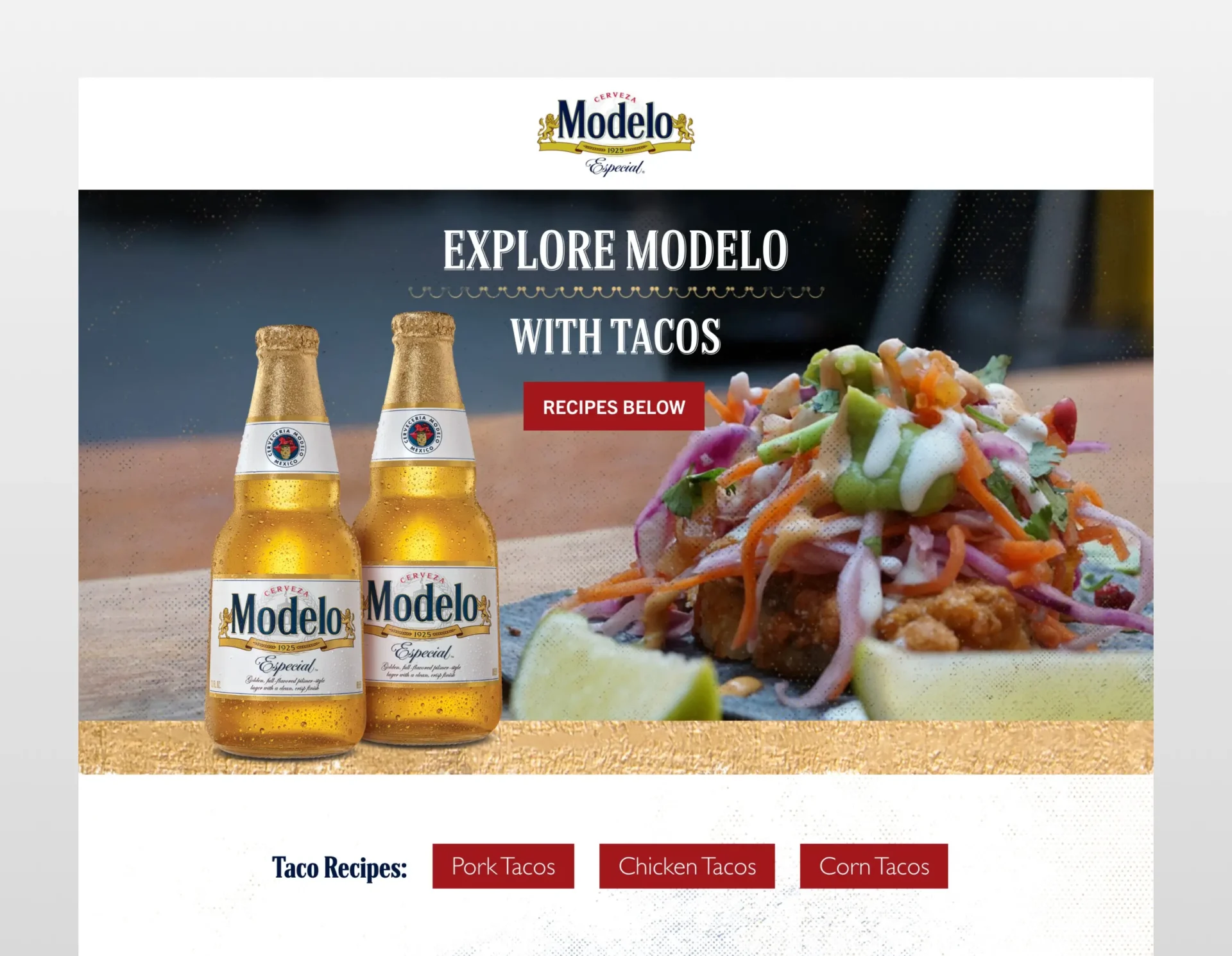 Modelo USA taco recipes hero