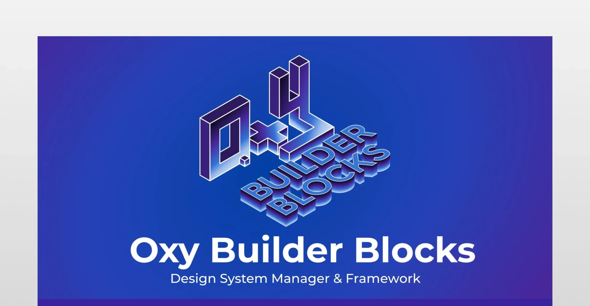 Oxy Builder Blocks hero
